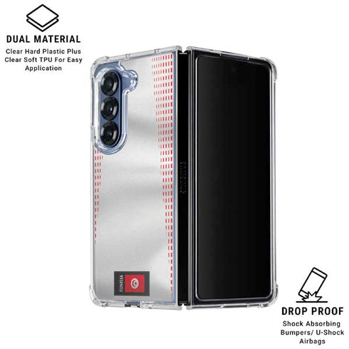 Tunisia Soccer Flag Galaxy Z Fold6 Clear Case